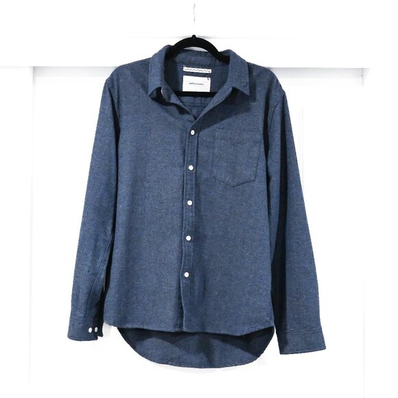 Native North Men's Large Wool Long Sleeve Button Down Shirt